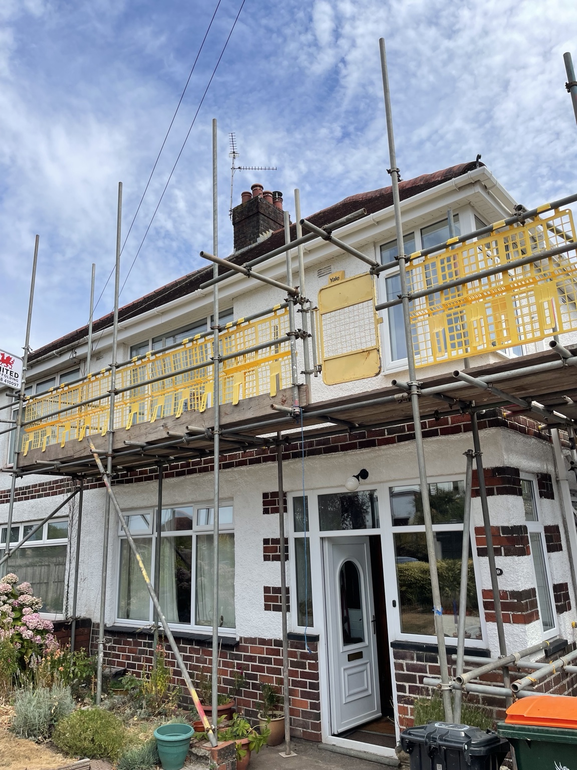 Large residential scaffolding project
